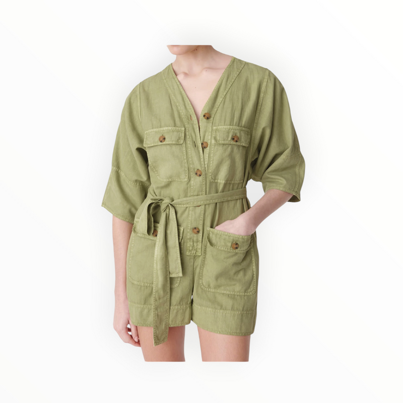 Vanessa Bruno Combishort Chaina - Willow Green