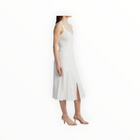 Du Paradis Sleeveless Linen Midi Dress - White