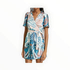 ba&sh Jara Short Dress - Turquoise