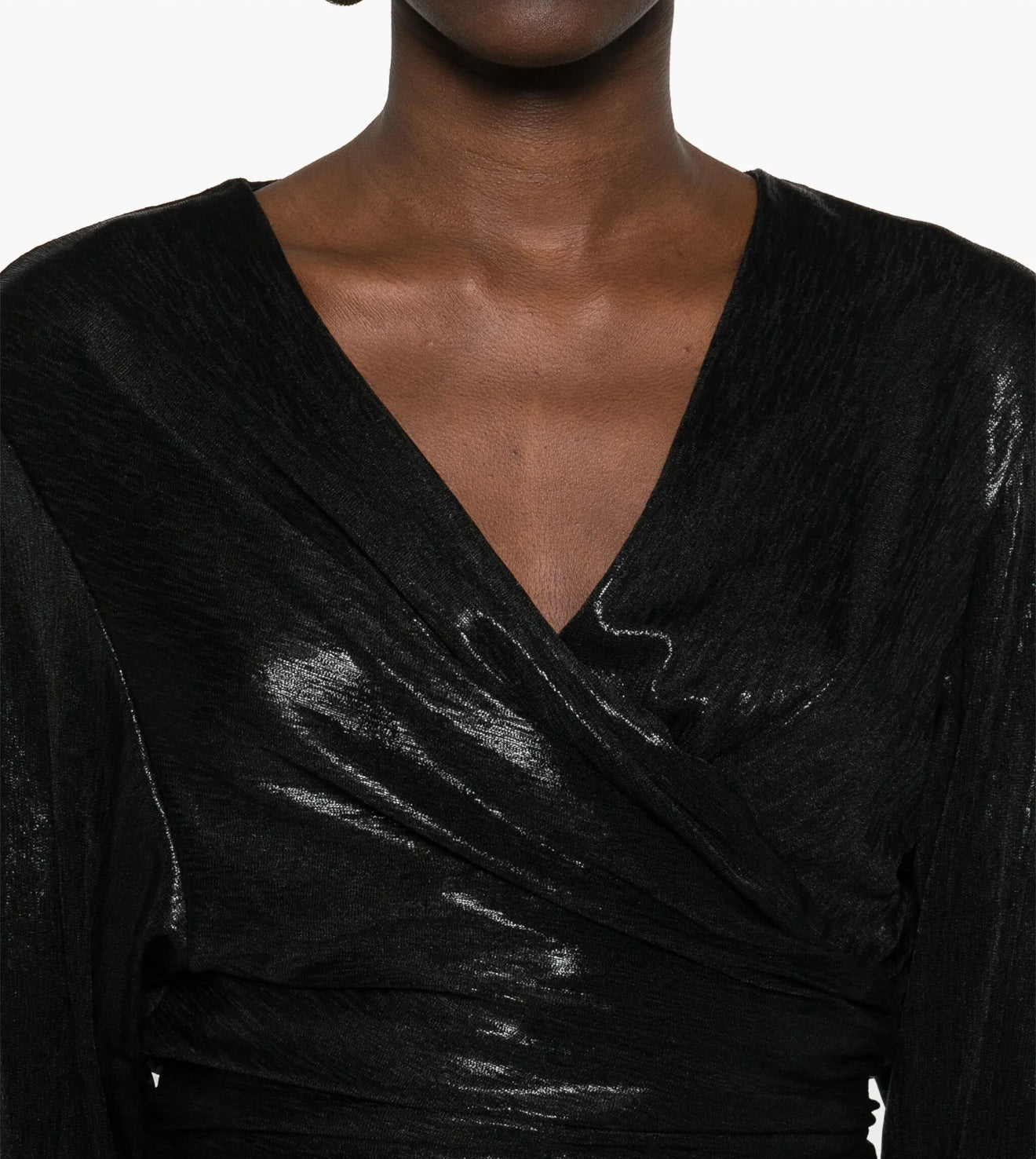 IRO Ojalie Lurex Blouse - Black