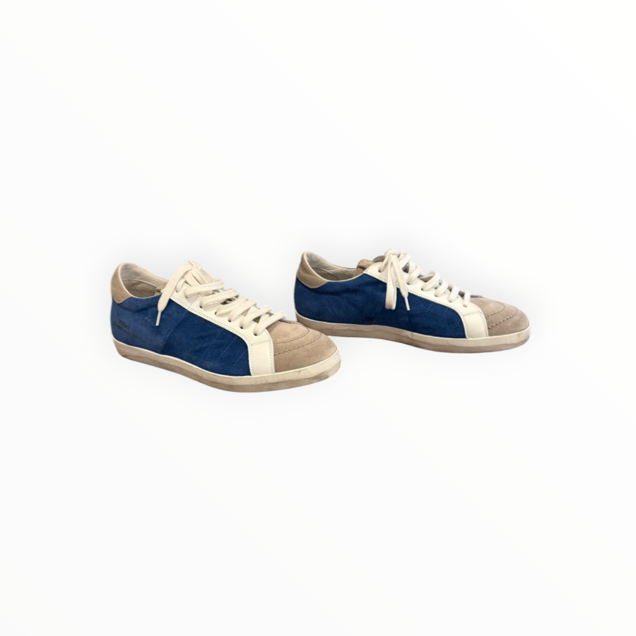 Primabase Suede Low Top Sneaker - Blue/White