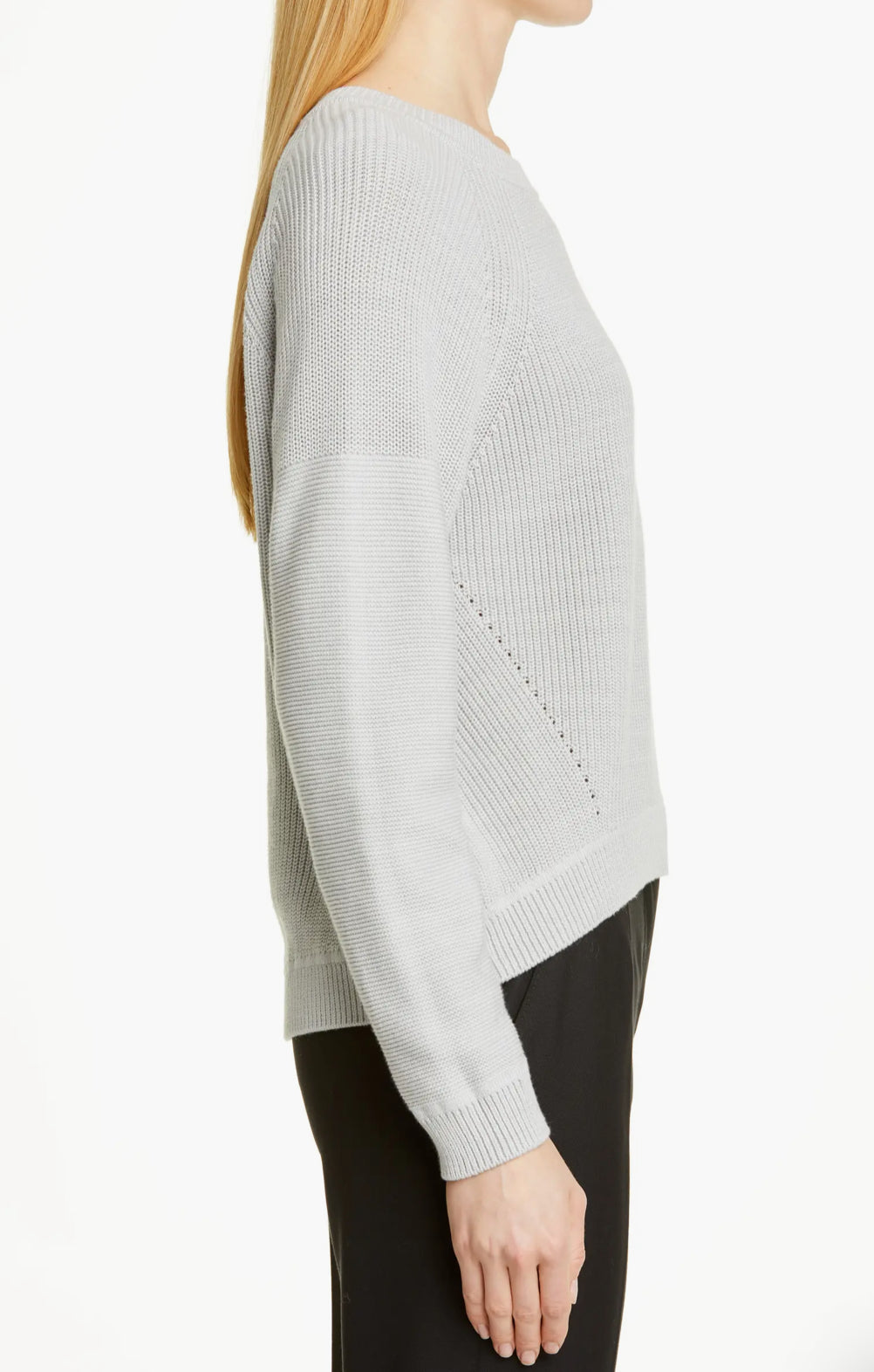 Brochu Walker Johan High/Low Cotton Sweater - Aster