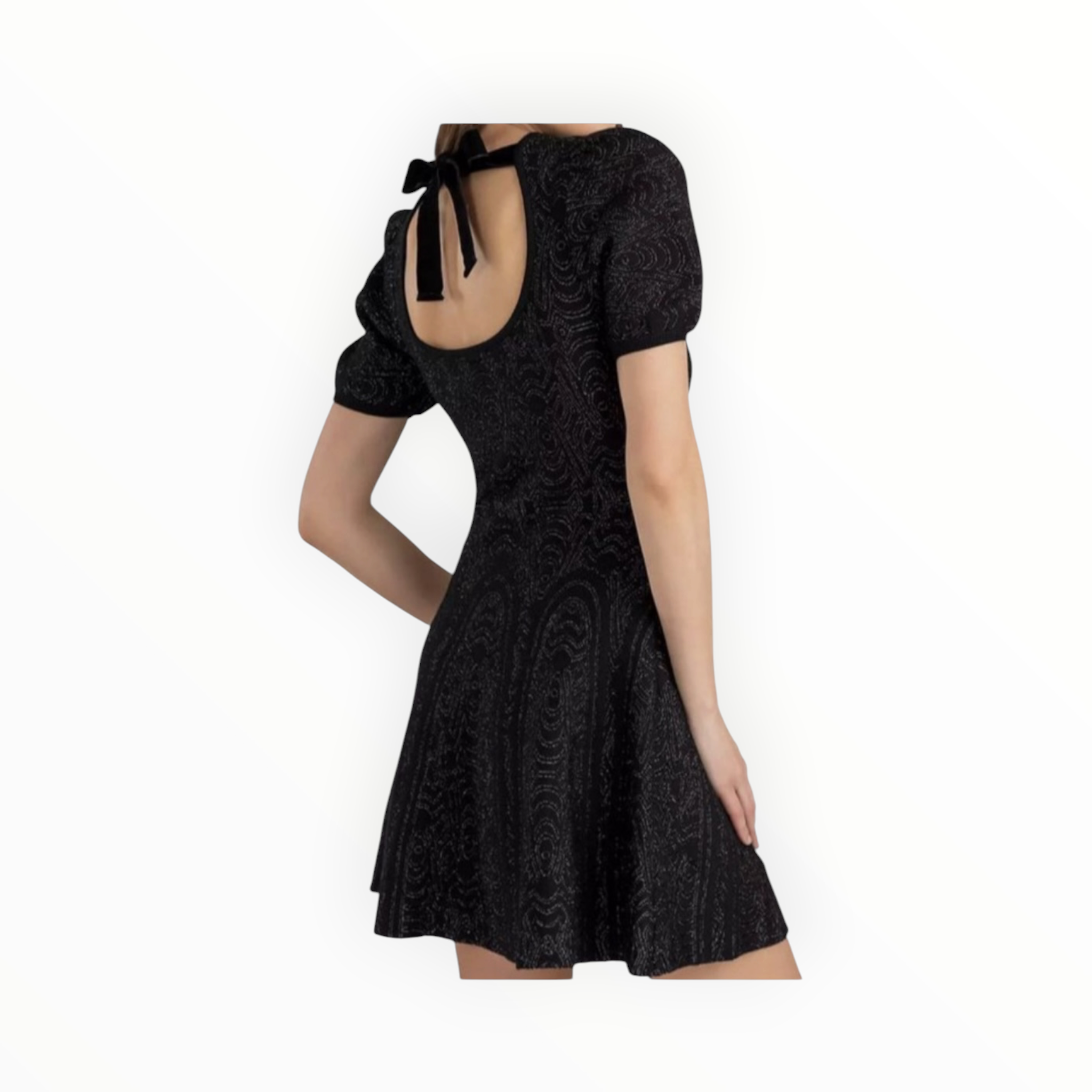 Shoshanna Isabella Beaded Dress - Jet/Metallic
