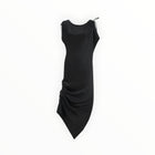 Gold Hawk Silvia Ruched Silk Dress - Black