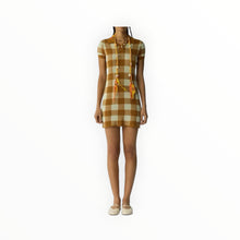 Guest In Residence Gingham Polo Dress - Suede/Limewash
