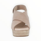 Chocolat Blu Glendora Criss Cross Platform Sandal - Nude