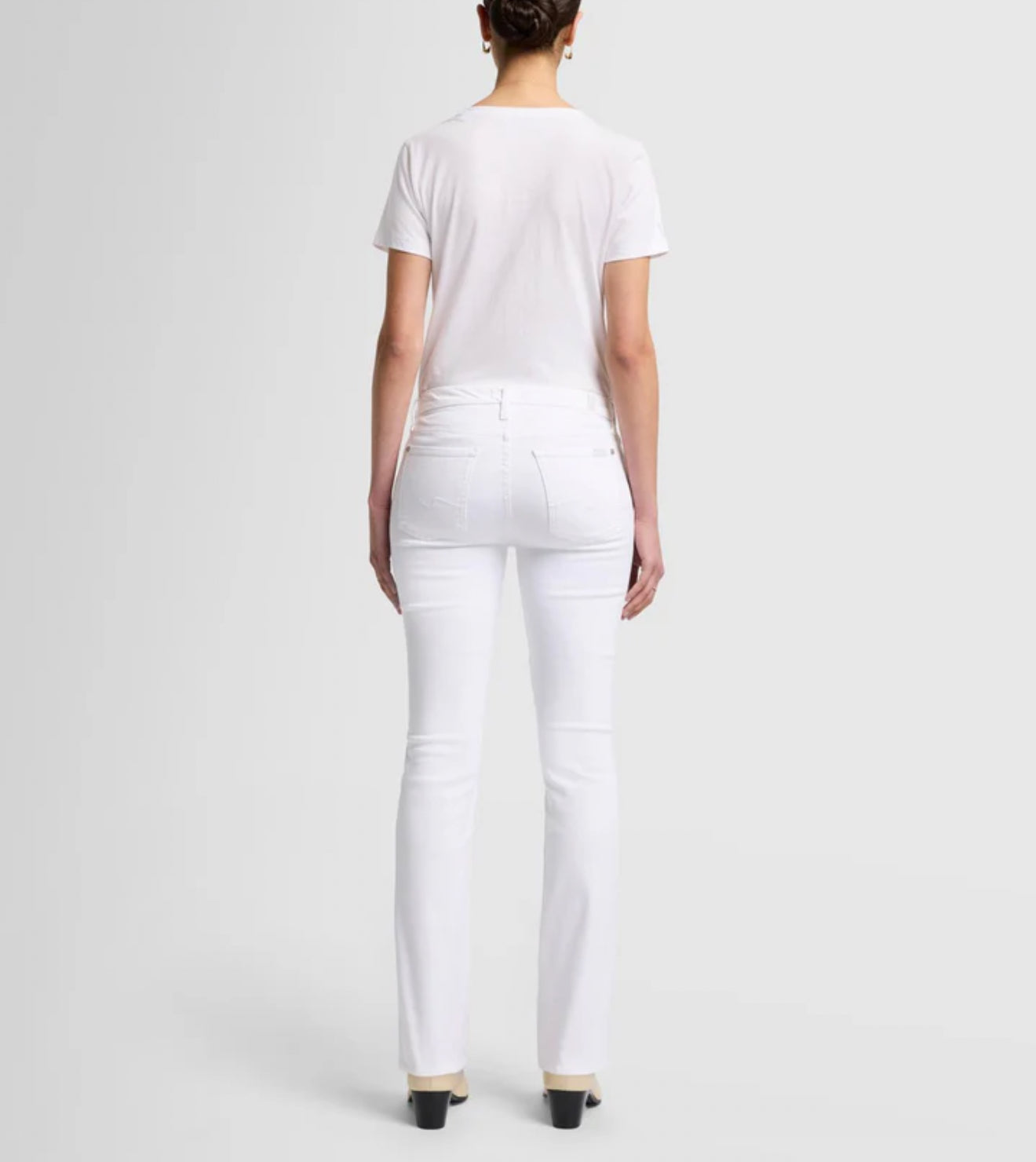 7 For All Mankind Slim Illusion Kimmie Straight - Luxe White