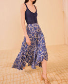 Ulla Johnson Sabina Faux Wrap Skirt - Ocean