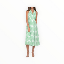 Adelyn Rae Ruby Embroidery Midi Dress - White/Green