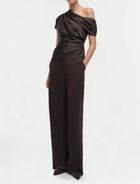 SIMKHAI Phoebe Top - Chocolate