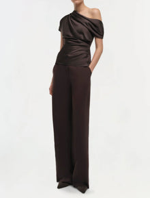 SIMKHAI Phoebe Top - Chocolate