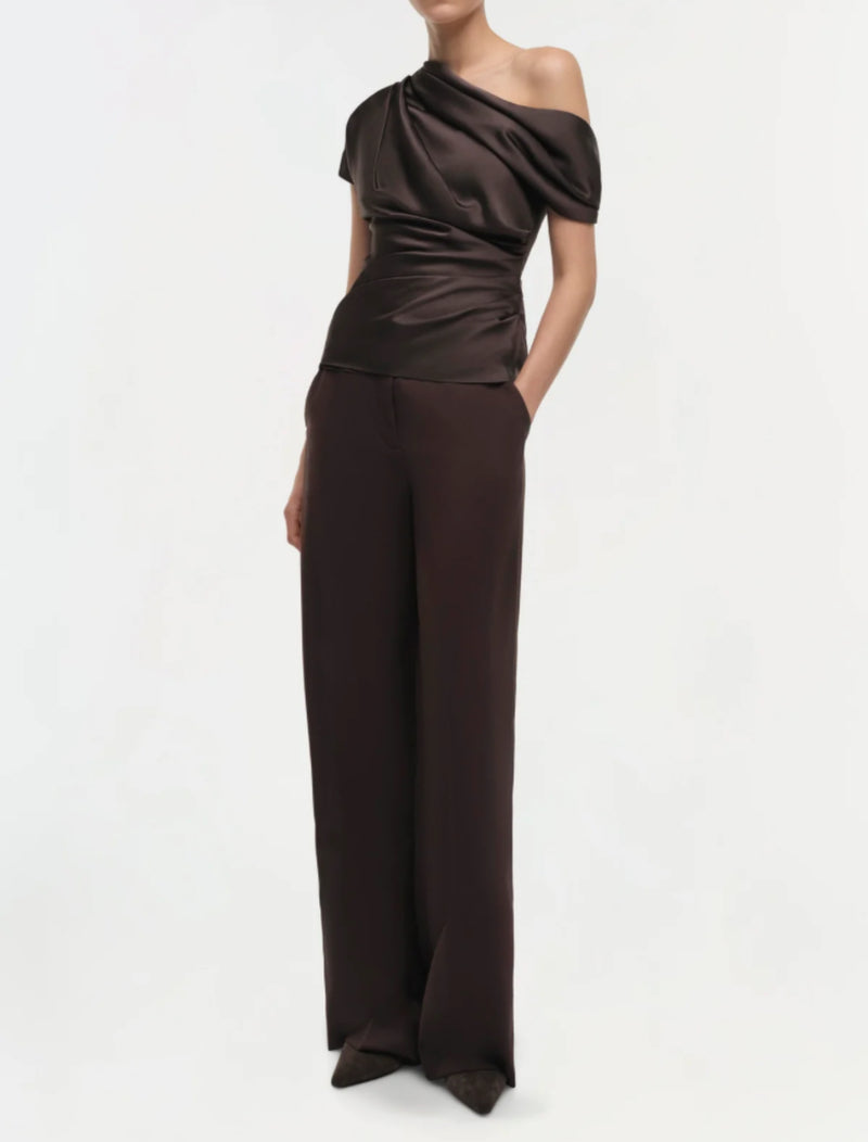 SIMKHAI Phoebe Top - Chocolate
