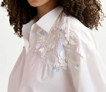 Essentiel Antwerp Gdog Sequin & Beaded Embroideries Shirt - White