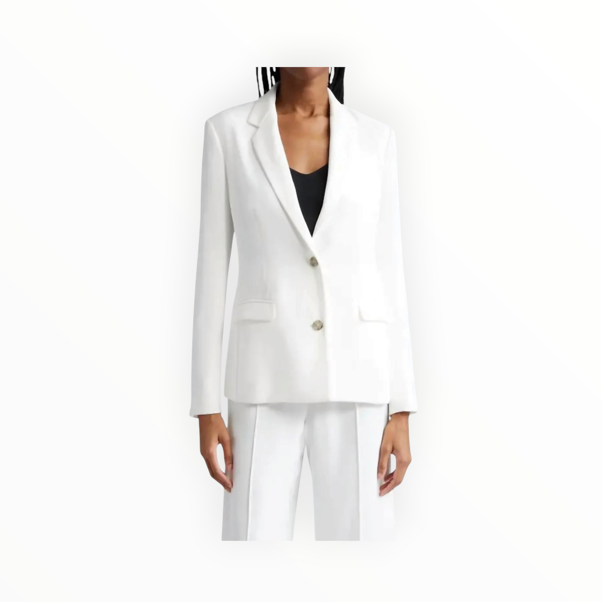 ATM Crepe Twill Blazer - Chalk