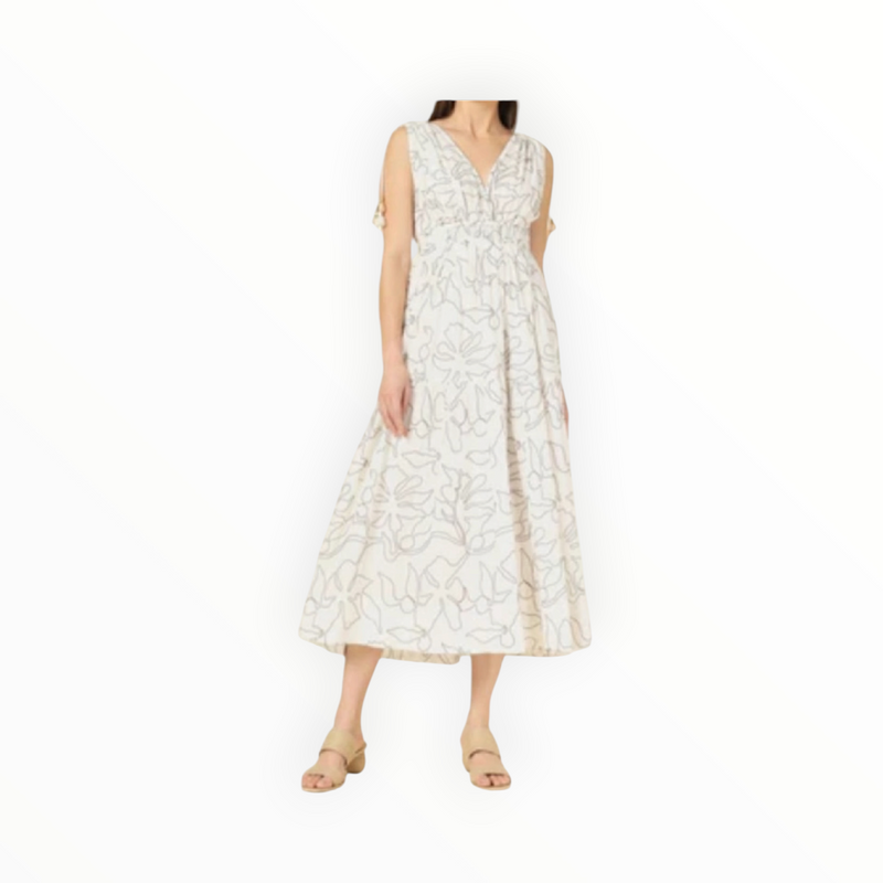 Omika Rosalita Midi Dress - Uma Coconut