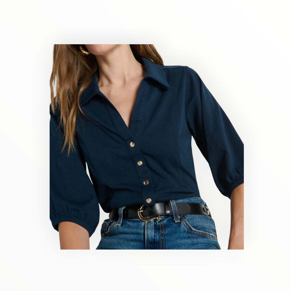 Nation Ltd Shannon Top - Navy Night Sky