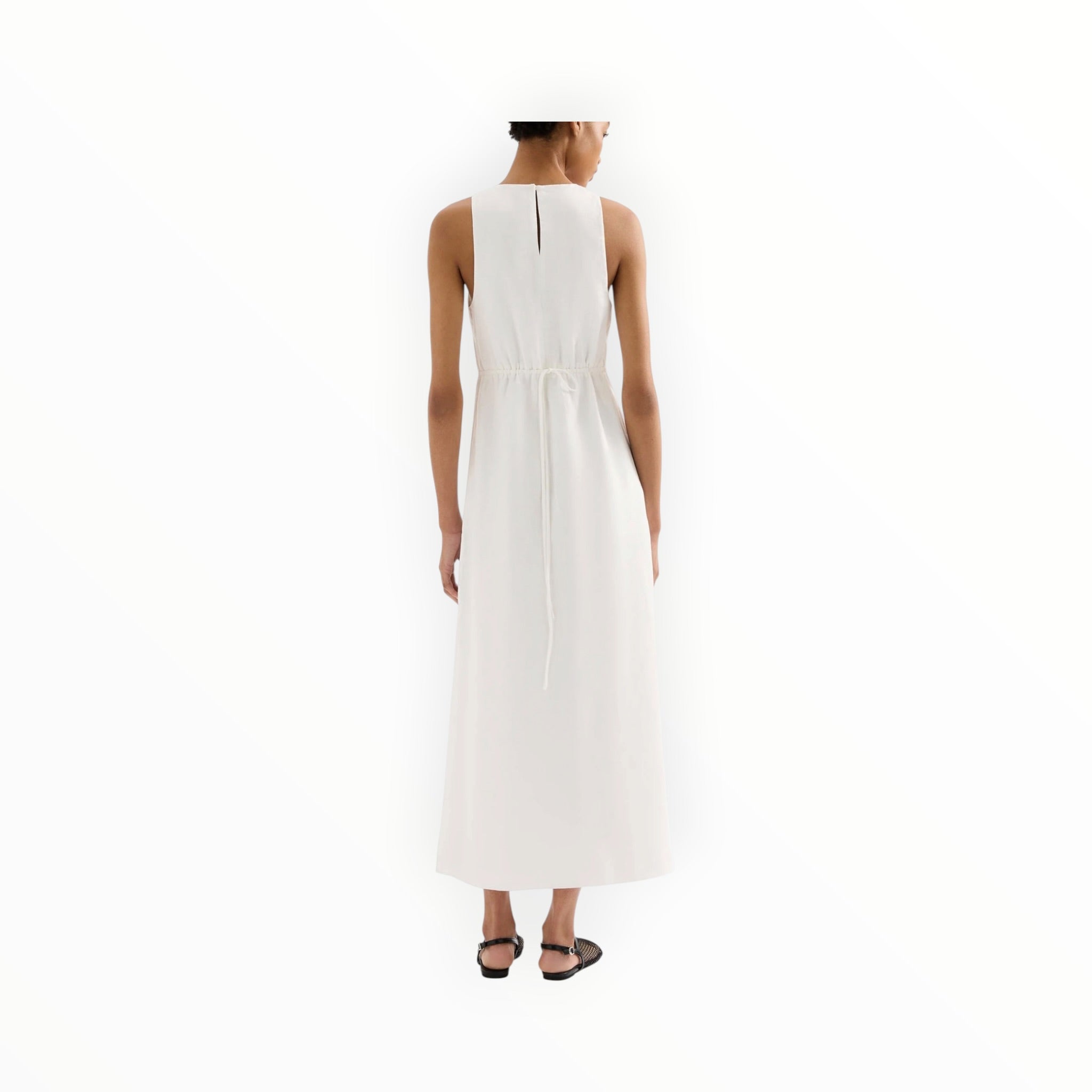 Nude Lucy Thilda Linen Maxi Dress - Cream