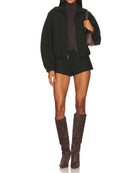 Amanda Uprichard Como Bomber Jacket - Dark Green