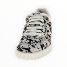 Voile Blanche Ines Genuine Calf Hair Sneaker - Black/White