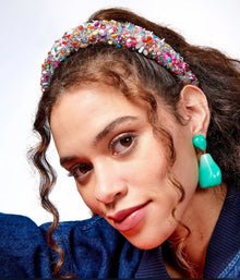 Lele Sadoughi All Over Crystal Alice Headband