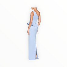 THEIA Zenobia Duchess Satin Gown - Serenity Blue