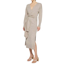 SIMKHAI Skyla Knit Wrap Dress - Fawn