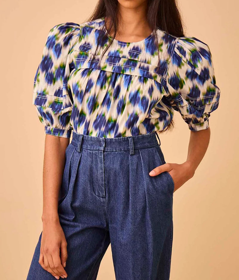 Hunter Bell Lydia Top - Ikat Rose