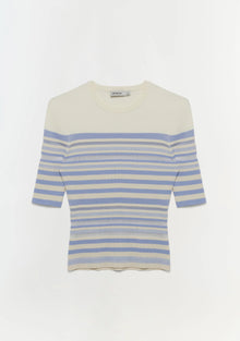 SIMKHAI Elena Top - French Blue Stripe