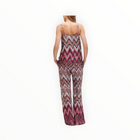 Luisa Cerano Zig Zag Printed Trousers - Pink/Barolo