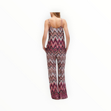 Luisa Cerano Zig Zag Printed Trousers - Pink/Barolo