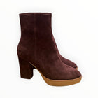 Lola Cruz Platform Ankle Boot - Burgundy