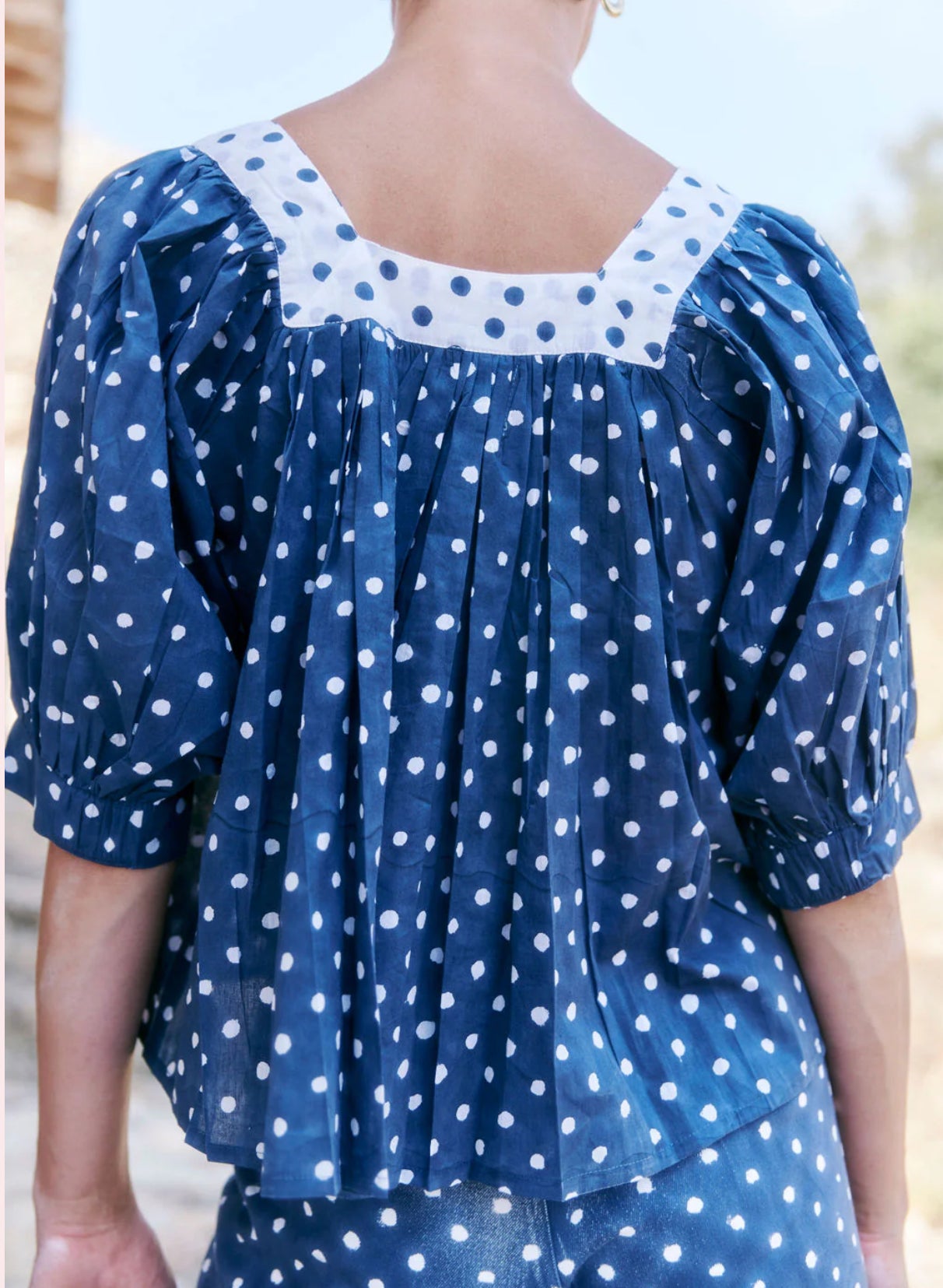 SZ Blockprints Viti Top - Polka Dots