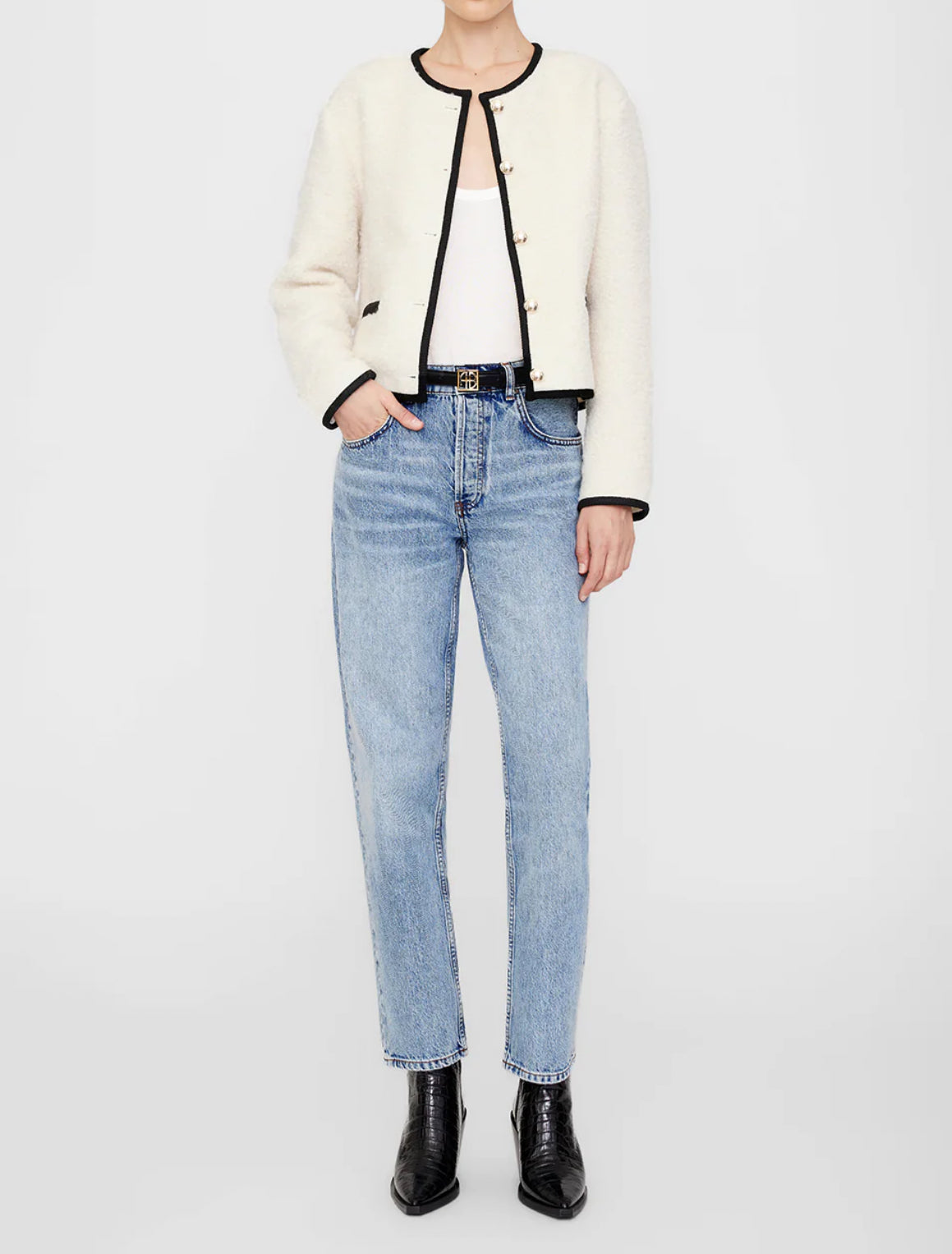 Anine Bing Logan Jacket - Ivory