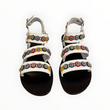 Nanni Milano Studded Sandal -White Multi