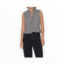 Nation Ltd Dana Tank - Black Cream Gingham