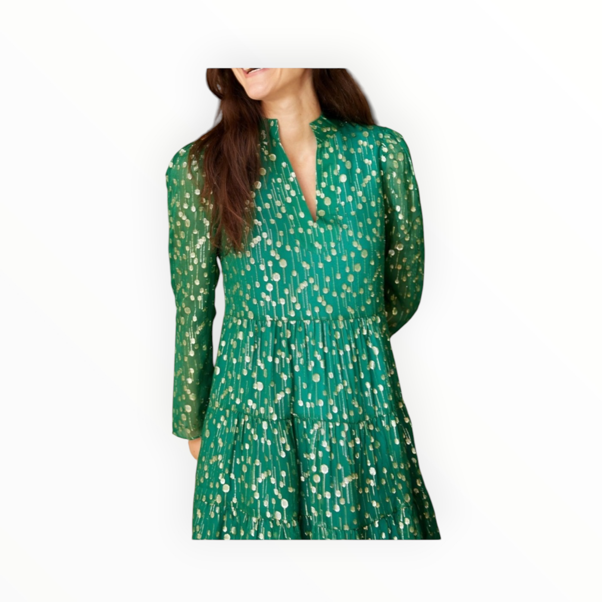 Sail to Sable Long Sleeve Tunic Flare Dress - Hunter Green