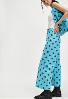 SZ Blockprints Polka Dot Suit Vest - Blue