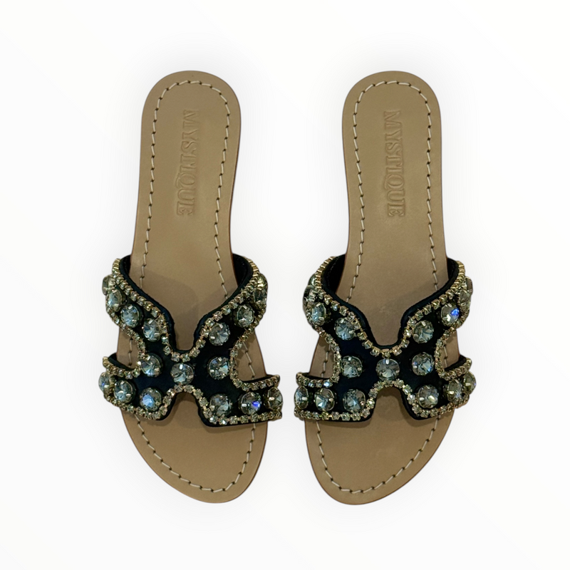 Mystique Sandals - Black