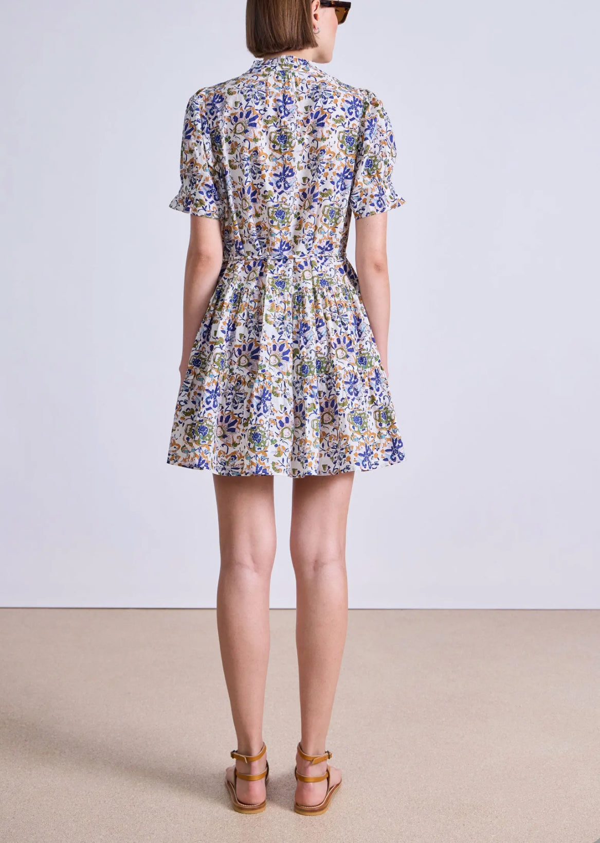 Apiece Apart Las Almas Dress - Batik Floral Cream