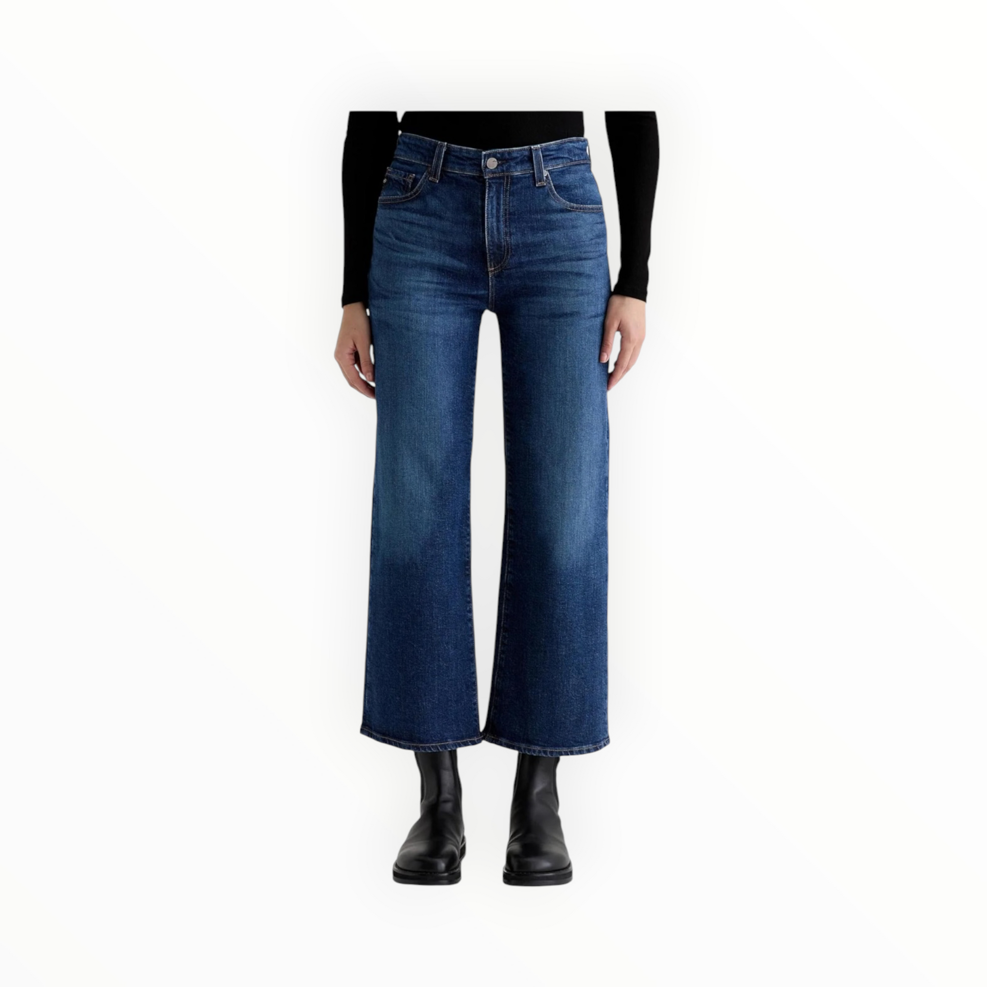 AG Jeans Saige Wide Leg Crop - Veiled