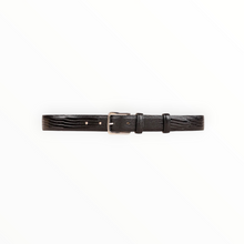 Barbara Bui Lizard Embossed Medium Belt - Black