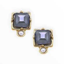 Susan Shaw London Studs - Metallic Grey
