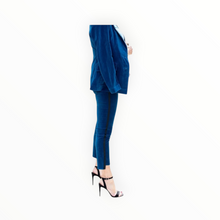Parker Smith Twisted Tuxedo Velvet Step-Hem Jeans with Side Stripes