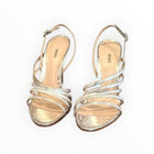 Schutz Talia Strappy Heels - Prata