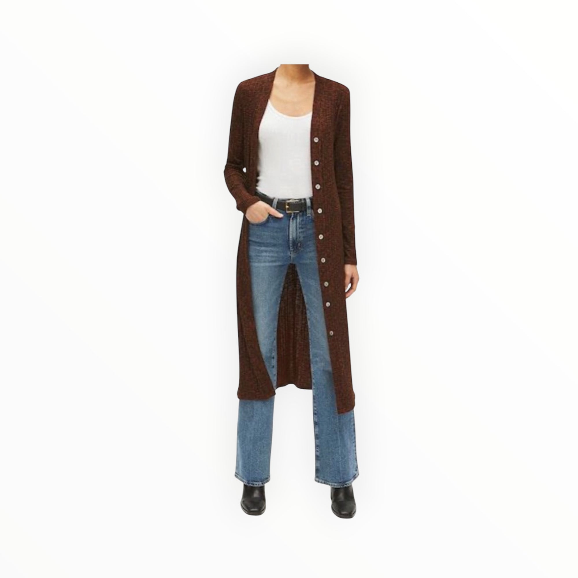 Michael Stars Isa Cardigan Dress - Rustique