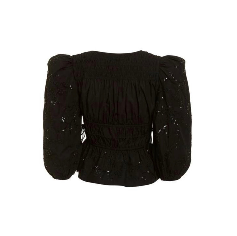 Love The Label Ella Sequin Top - Black