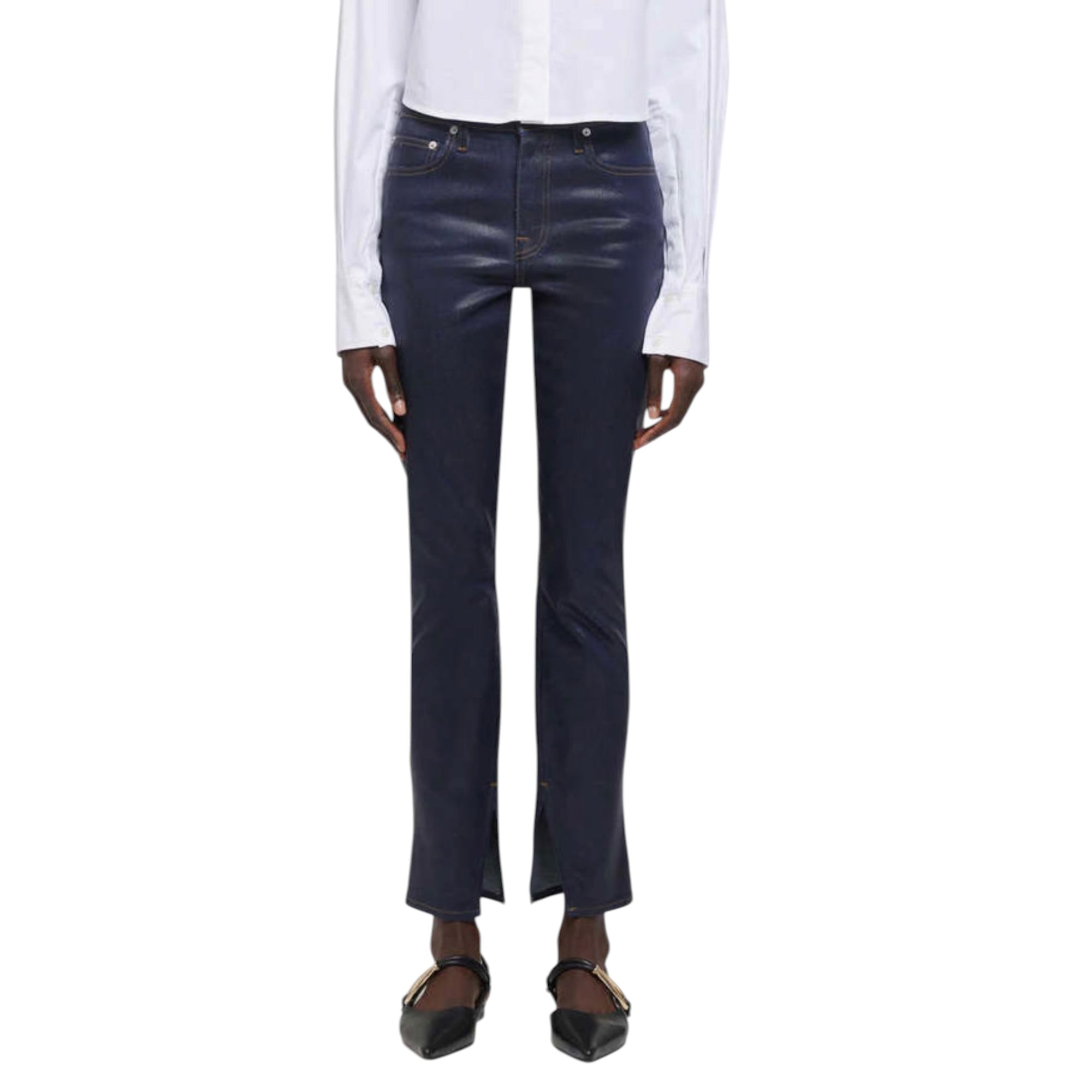 SIMKHAI Rae Denim - Coated Indigo