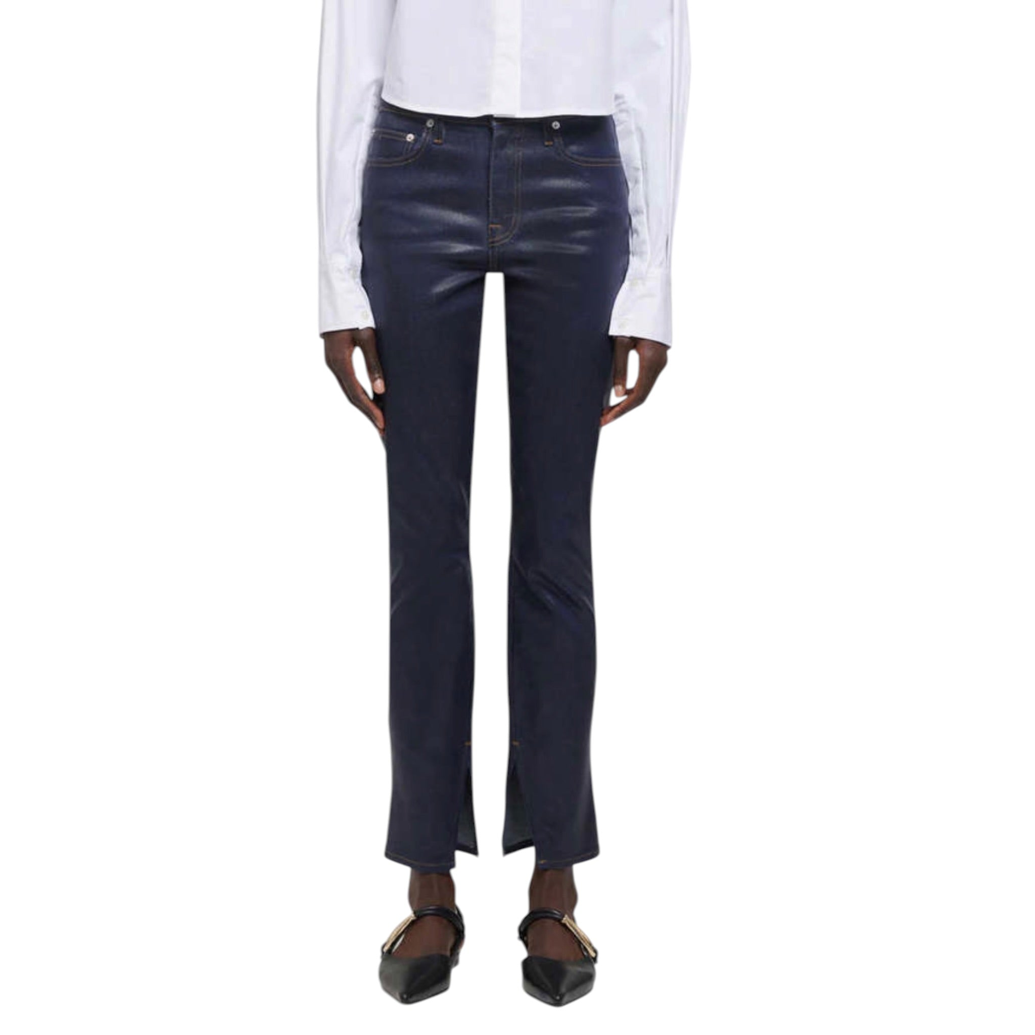 SIMKHAI Rae Denim - Coated Indigo
