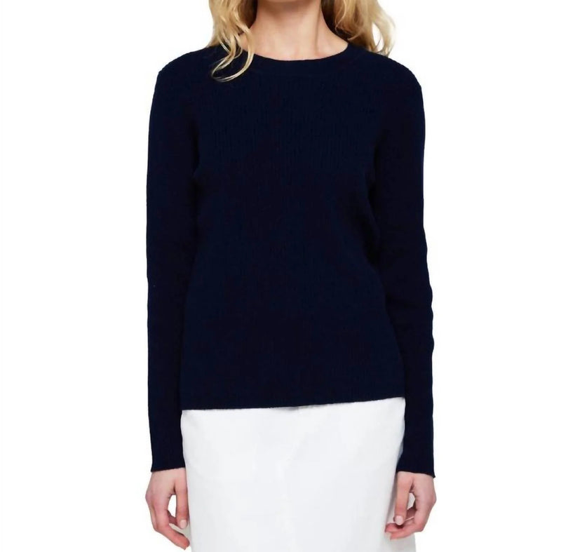 Brodie Cashmere Katie Sweater - Navy