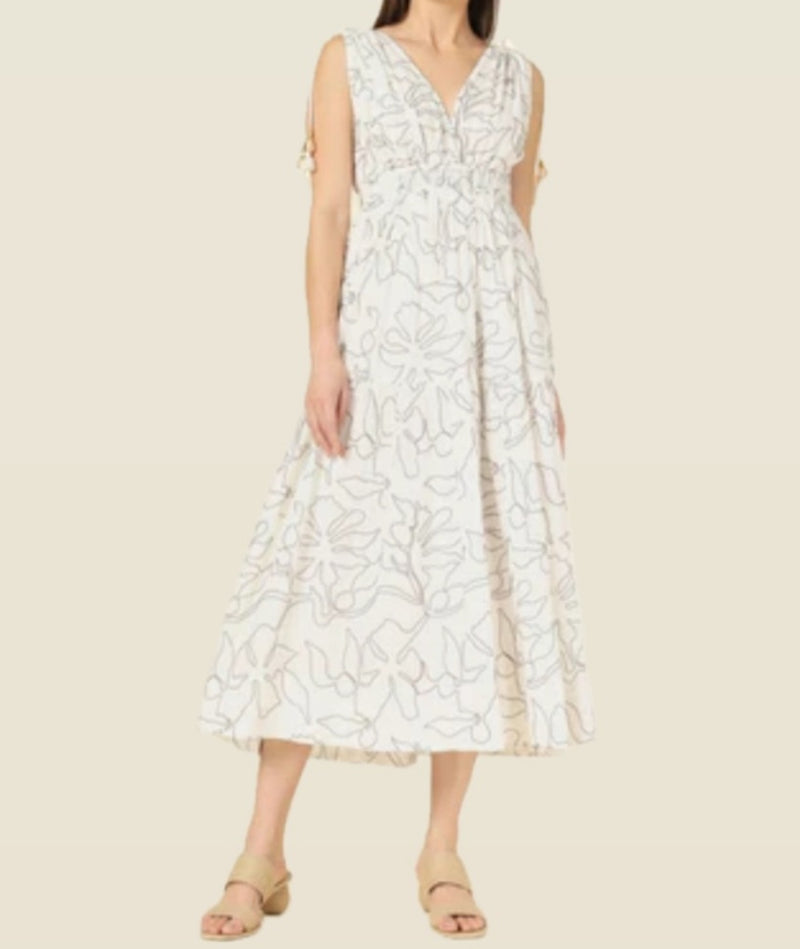 Omika Rosalita Midi Dress - Uma Coconut